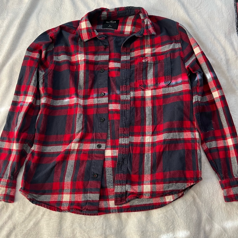hollister red flannel